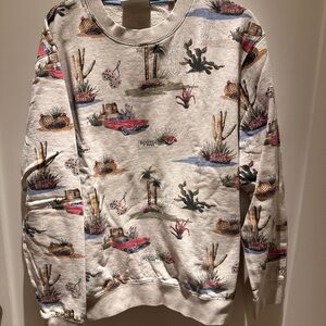 Scotch & Soda Multicolor Desert Scene Crewneck Sweatshirt